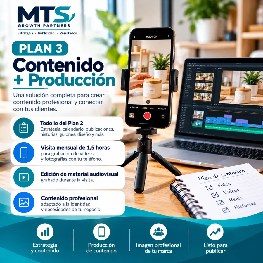 Plan 3 Contenido más Producción de MTS Growth Partners